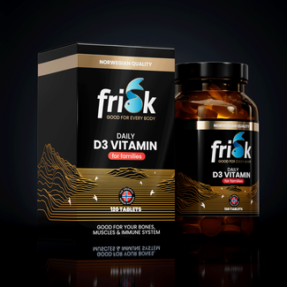 Frisk Vitamine D3 quotidienne pour les familles 120 comprimés