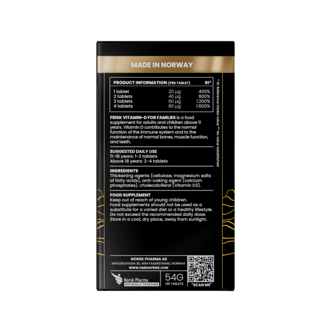 Vitamin D3 daily for families 120 Tabletten