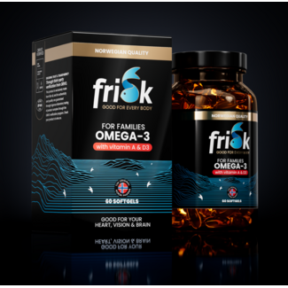 Frisk Omega 3 for families 60 Softgels