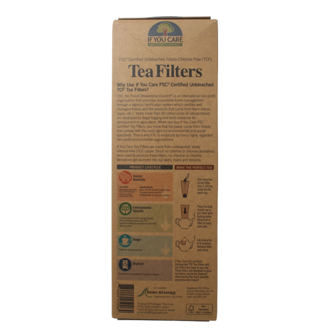 Filtros de té altos 50 unidades