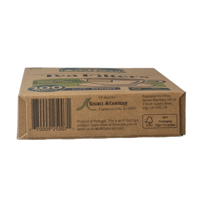 Tea filters short 100 Pieces