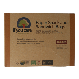 If You Care Snack- und Butterbrotbeutel 48 Stück