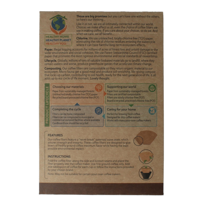 Filtros de café n.º 2 100 unidades