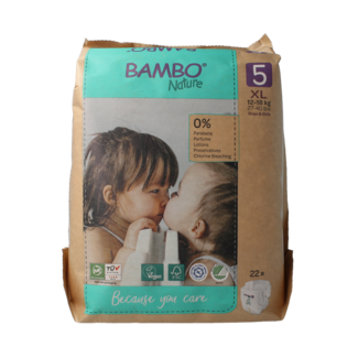 Bambo Babyluiers maat 5 12-18kg 22 Stuks