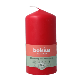 Bolsius Pillar candle 120-58 delicate red 1 piece