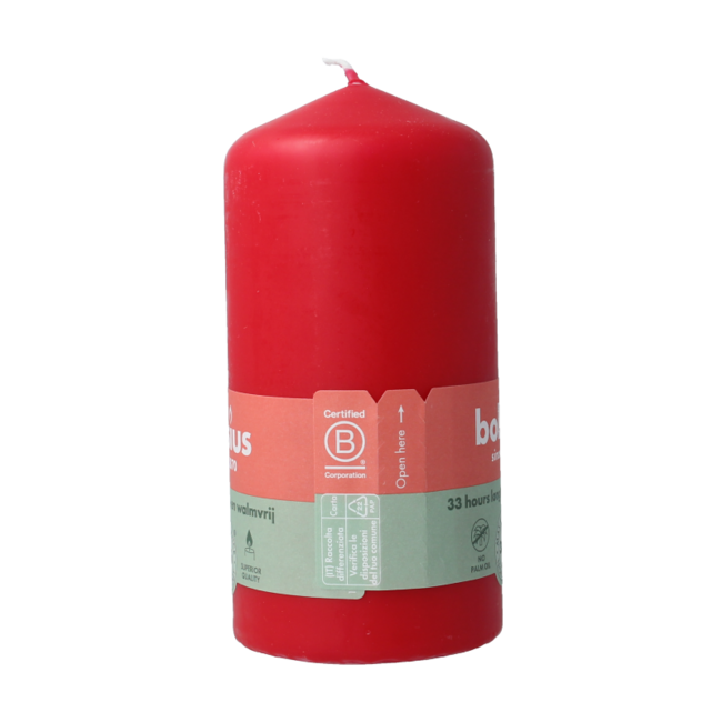 Bougie pilier 120-58 rouge délicat 1 pièce