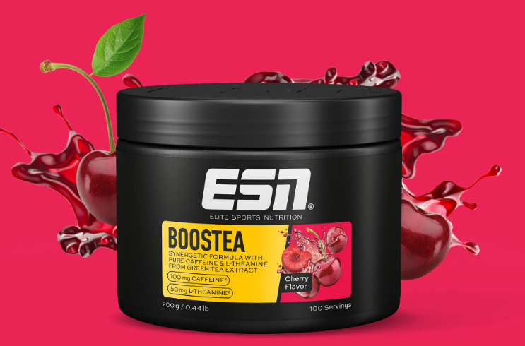 ESN Boostea Ciliegia: Energia & Focus con Caffeina e L-Teanina