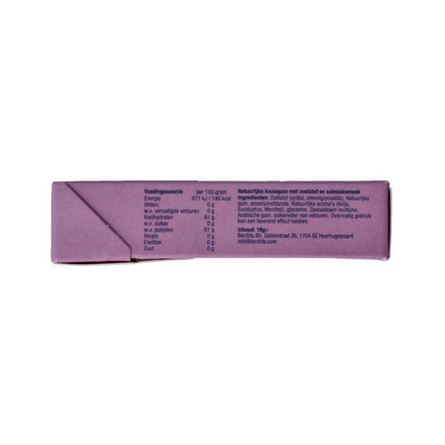 Chewing-gum salmiak 18 grammes