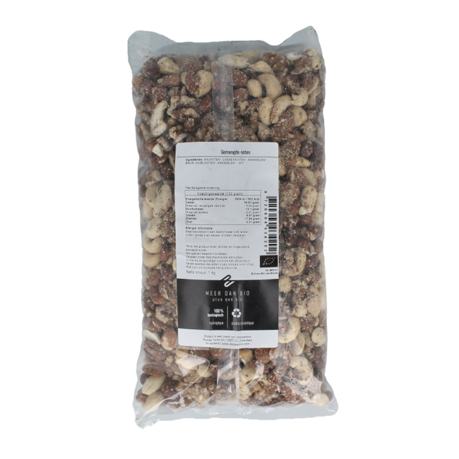 Mixed nuts without Brazil nuts organic 1 Kilogram