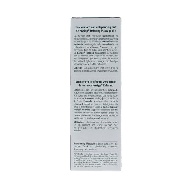 Huile de massage relaxante lavande 100 Millilitres