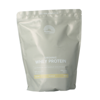 Mattisson Proteína de suero de leche en polvo 75% vainilla bio 1 kg