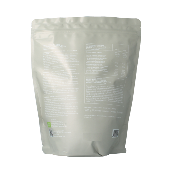 Organiczne białko serwatkowe w proszku 75% wanilia 1 Kilogram