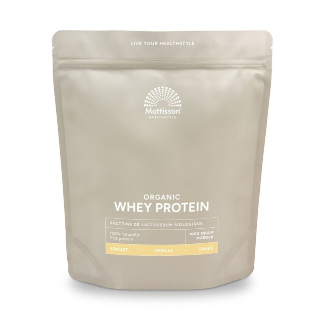 Molkenprotein-Pulver 75 % Vanille Bio 1 Kilogramm
