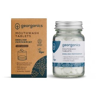 Georganics Comprimés de bain de bouche Menthe Poivrée Anglaise 180 unités
