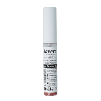 Lavera Barra de labios líquida nude petal 02 bio probador 1 Probador