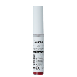 Lavera Liquid lipstick poppy red 01 organic tester 1 Tester