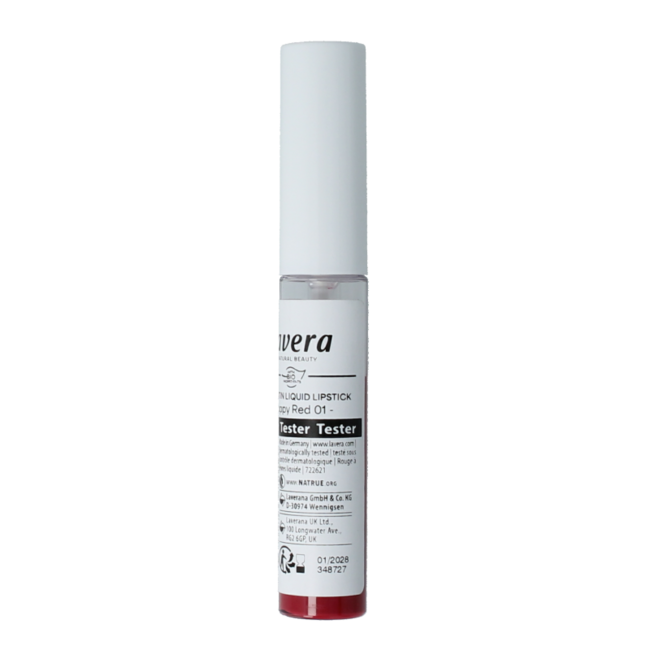 Lippenstift flüssig Poppy Red 01 Bio Tester 1 Tester