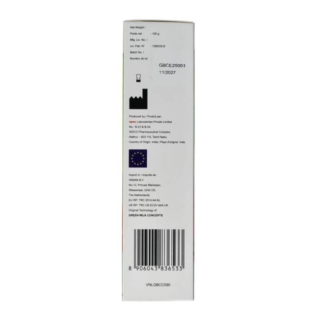 Green cuddle baby cream 100 Gram