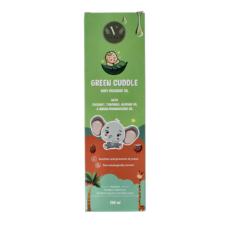 Vanan Green cuddle baby massageolie 200 Milliliter