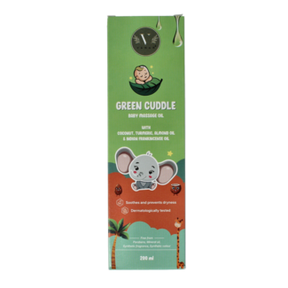Vanan Green cuddle huile de massage pour bébé 200 Millilitres