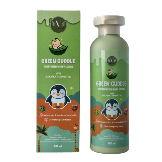 Green cuddle baby lotion moisturizing 200 Milliliter
