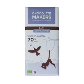 Chocolatemakers Sierra Leone Salziges Karamell 70% Bio 80 Gramm