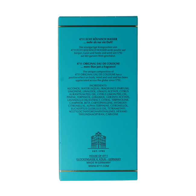 Eau de Cologne Original Natural Spray 100 ml