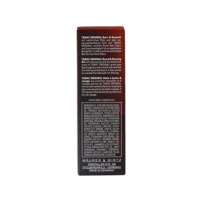 Original huile à barbe et de rasage 50 millilitres