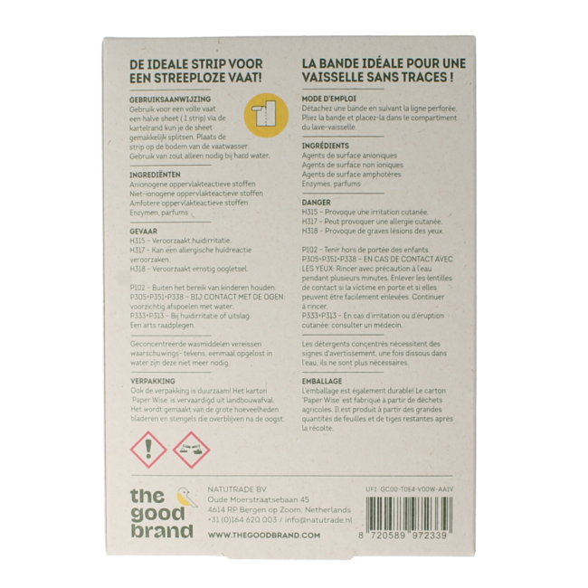 Feuilles de lave-vaisselle citron 32 pièces