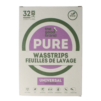 The Good Brand Feuilles de lessive lavande 32 pièces