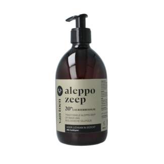 Van Toen Savon d'Alep 20% liquide bio 500 Millilitres
