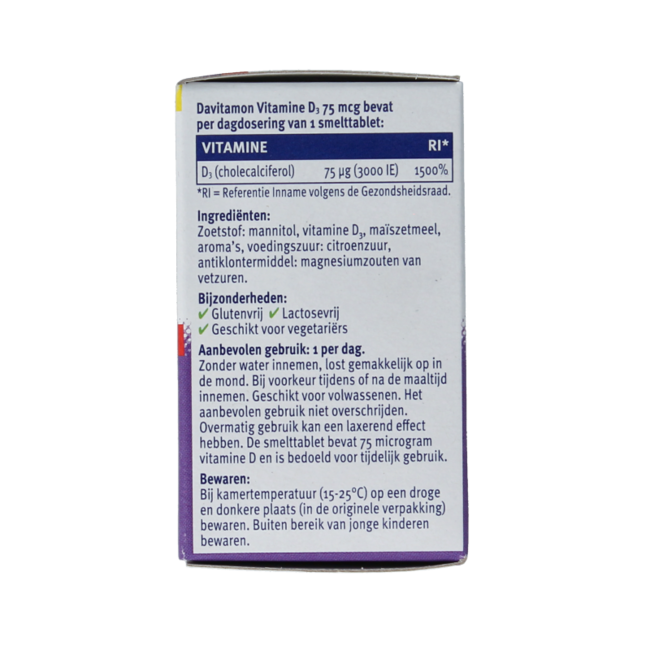 Vitamin D 75 µg 75 Schmelztabletten
