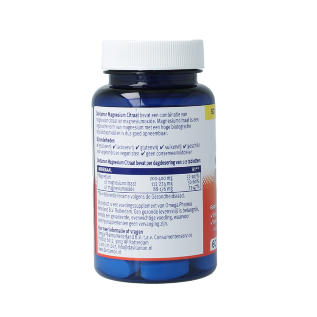 Citrate de magnésium 60 comprimés