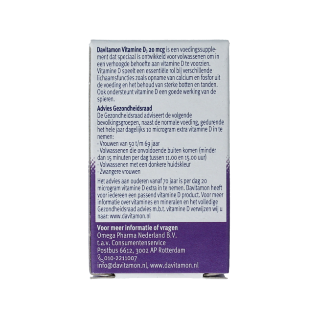 Vitamina D 20mg 75 Compresse Orodispersibili