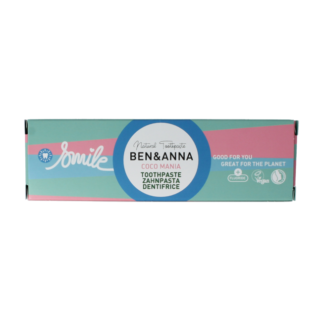 Ben & Anna Smile Coco Mania Toothpaste, 75ml