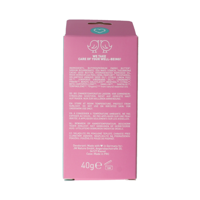 Deostick Love Me case and refill 40 Gram