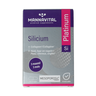 Mannavital Silicium platinum 90 gélules végétales