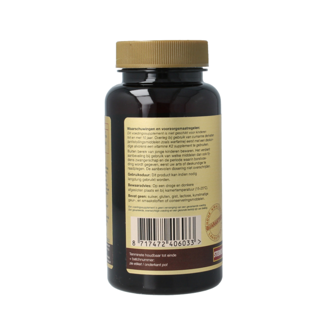 Vitamine D3 25mcg + K2 37,5 mcg MK-7 100 Softgels