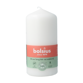 Bolsius Vela de bloque 120-58 blanco nublado 1 unidad