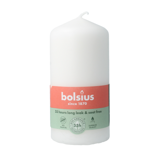 Pillar candle 120-58 cloudy white 1 piece