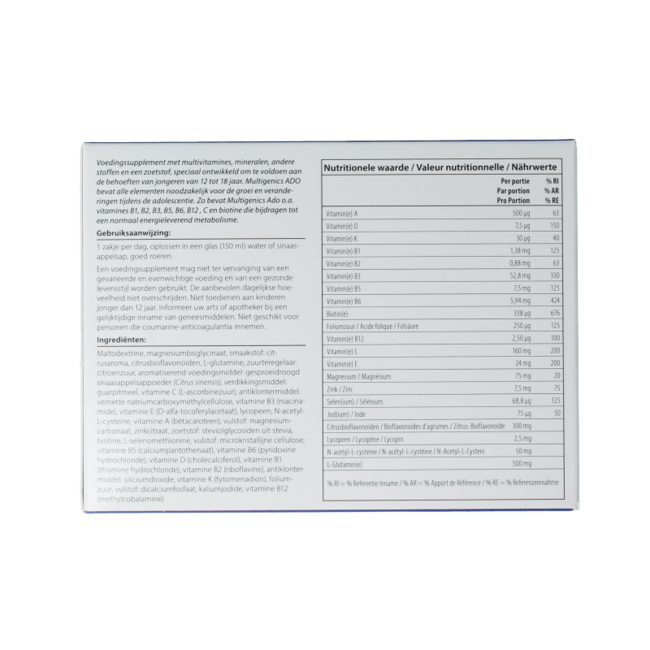 Multigenics ado 30 Sachets