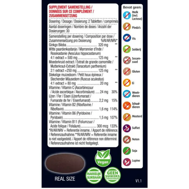 Lucovitaal Durchblutungs-Support 60 Tabletten