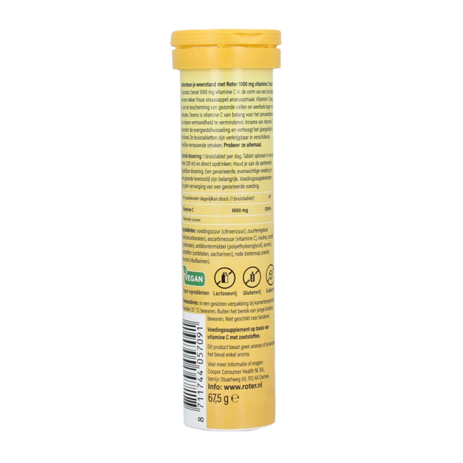 Vitamina C1000 naranja piña 15 Comprimidos efervescentes