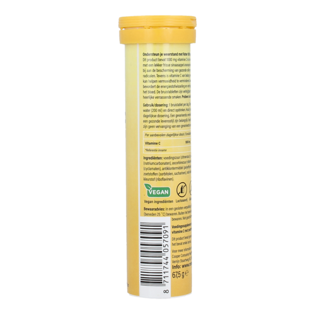 Vitamina C1000 naranja piña 15 Comprimidos efervescentes