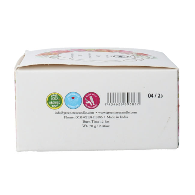 Bolsius Edelstein-Kerze Love Rose 70 Gramm