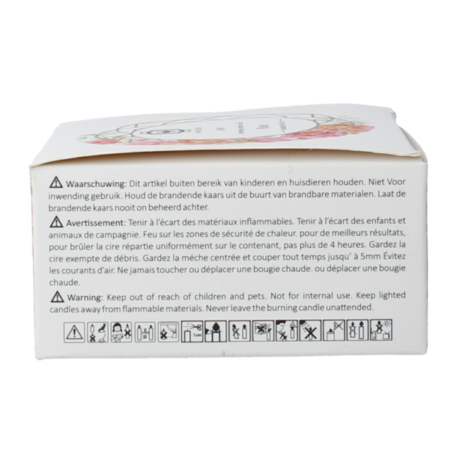 Bougie aux pierres précieuses Bolsius Love Rose 70 g