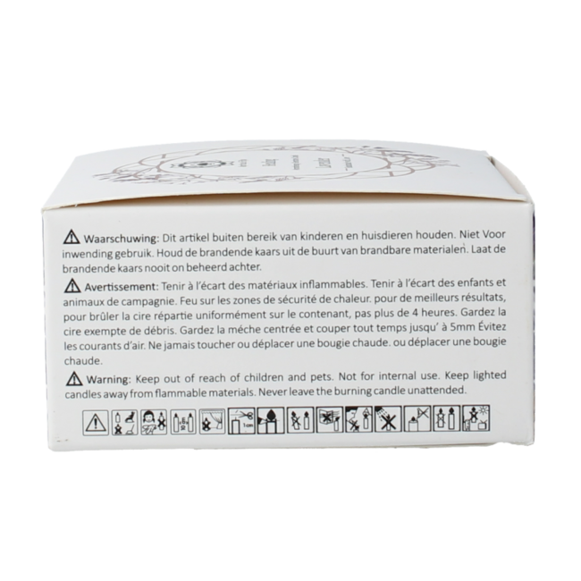 Candela con Gemma Aromaterapia Lavanda Curativa 70 Grammi