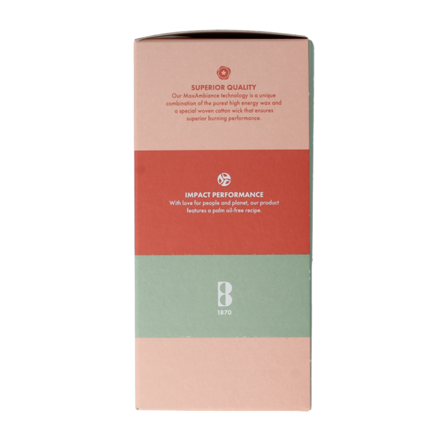 Vela de bloque 120/58 blanco plateado 1 unidad