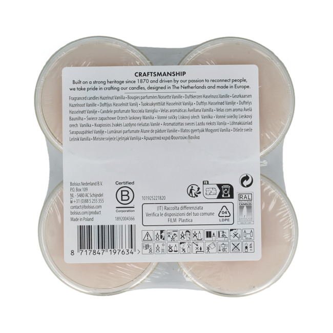 Podgrzewacze maxi 8h true glow silent night 8 sztuk