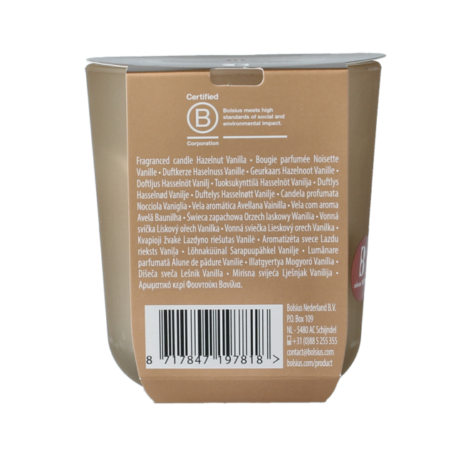 Vela aromática en vaso Silent Night avellana vainilla 1 unidad